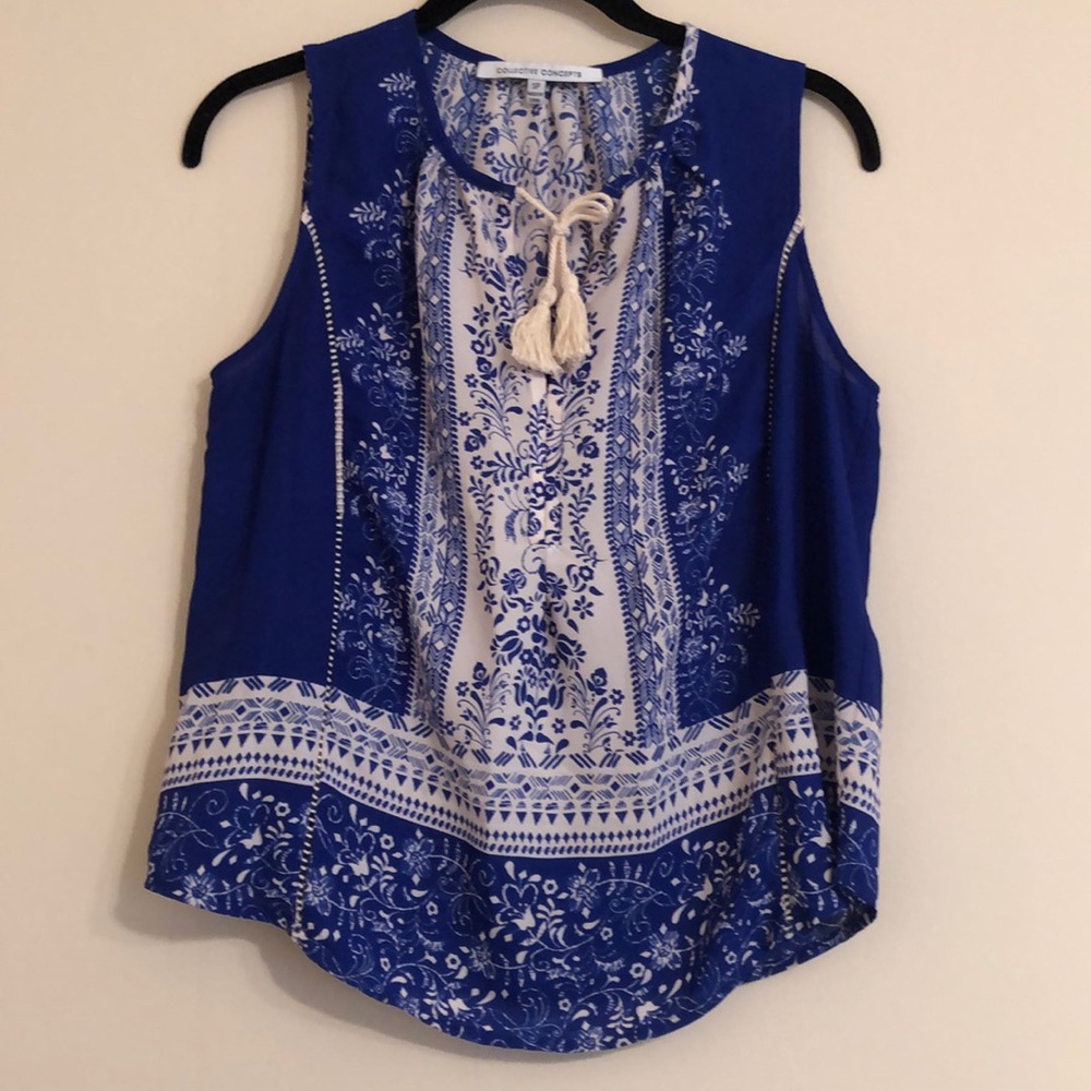 Cute summer tank top with tassels